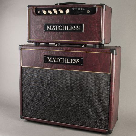 Matchless Lightning 15 Reverb w/ 2x10 Cab Sampson Era 1997, Maroon thumbnail