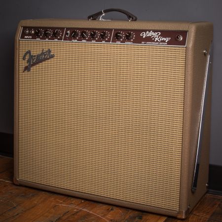 Fender Vibro King 20th Anniversary 3x10 Combo Owned by Dave Cobb 2016, Brown thumbnail