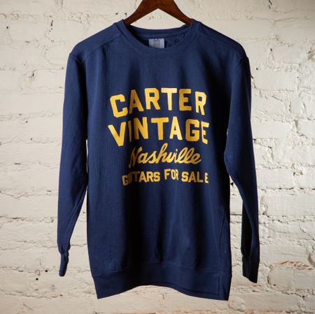 Carter Vintage Navy "Guitars For Sale" Crewneck thumbnail