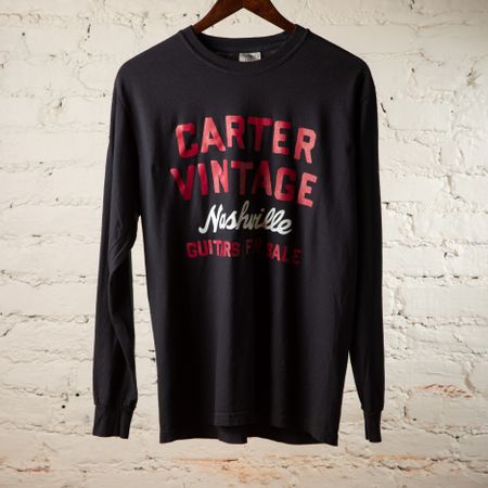 Carter Vintage Black "Guitars For Sale" Long Sleeve Shirt thumbnail