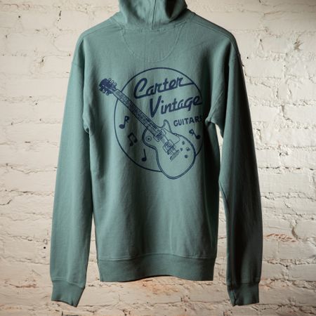 Carter Vintage Green Guitar Hoodie thumbnail