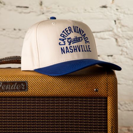 Carter Vintage Blue Two-Tone Arch Hat thumbnail