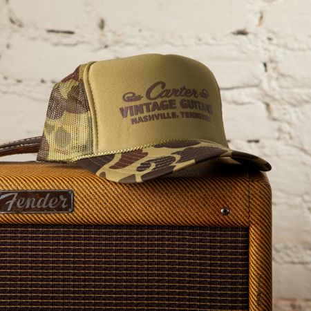 Carter Vintage Brown Camo Trucker Hat thumbnail
