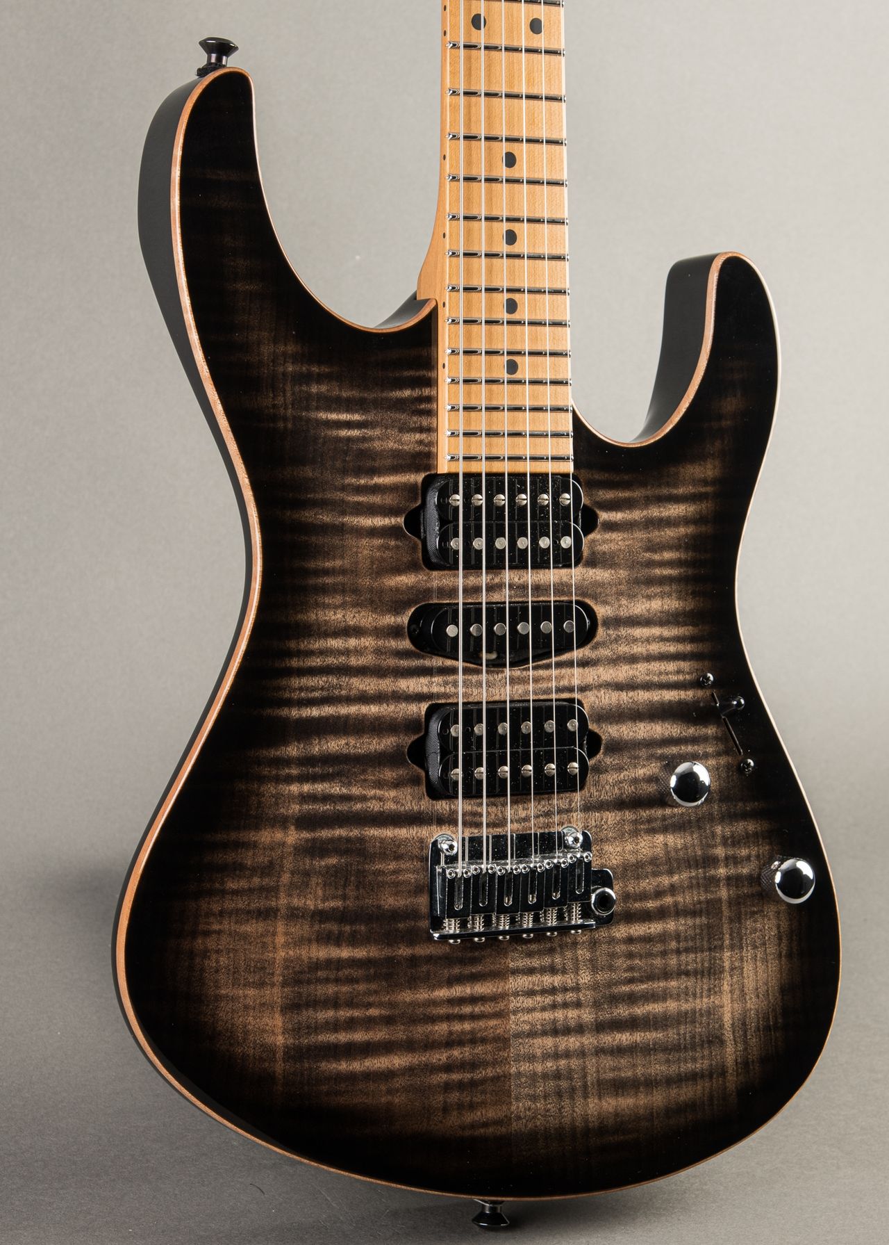 Carter Vintage - Suhr Modern 2022, Trans Charcoal Burst | Carter