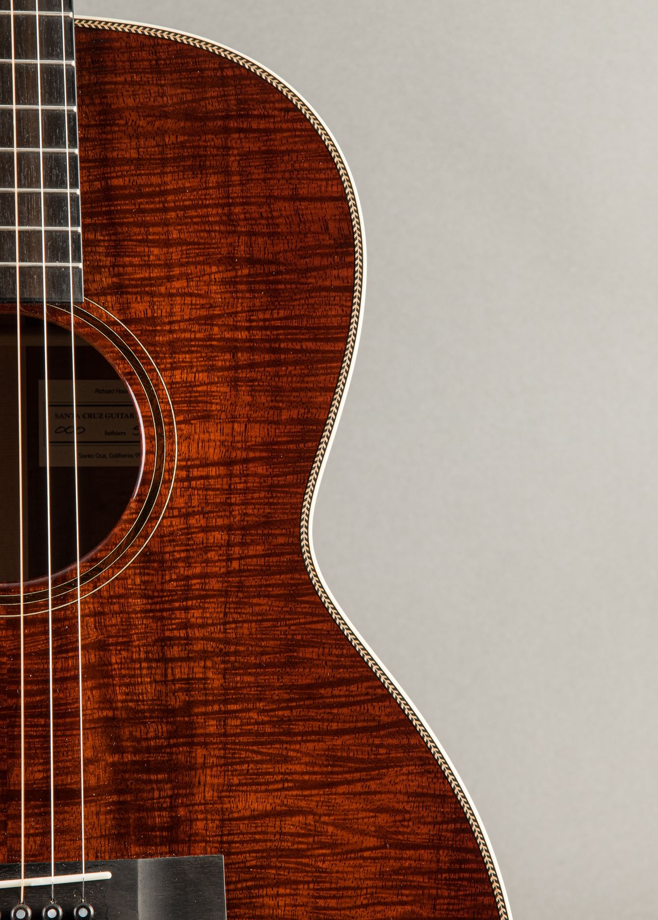 Carter Vintage - Santa Cruz 000 Koa 2008, Flamed Koa