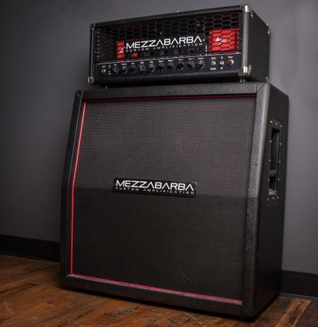 Mezzabarba M Zero 100w Head w/ 4x12 Slant Cab 2017, Black thumbnail