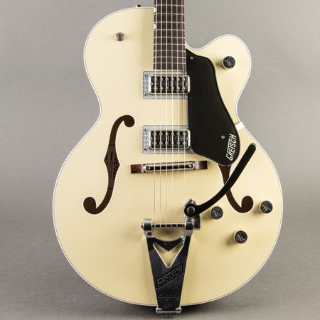 Gretsch G6118T Anniversary Player's Edition 2022, Lotus Ivory over Charcoal Metallic thumbnail