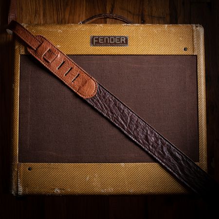 Franklin Ostrich Leather Guitar Strap thumbnail