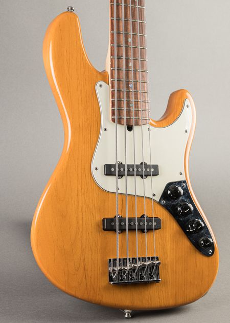 ベース Fender American Deluxe V Jazz Bass Fender American Deluxe Jazz Bass V - Natural | Sweetwater