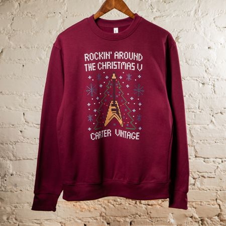 Carter Vintage Red Rockin' Christmas Crewneck thumbnail
