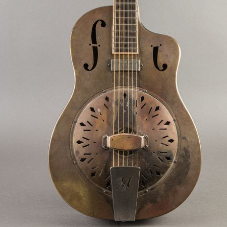 Mule Resophonic Guitars Tri-Cone Resophonic Cutaway 2020, Metal with humbucking pickup thumbnail