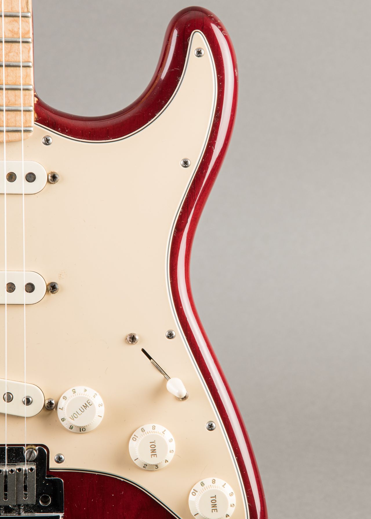 ギター Fender Custom Shop Stratocaster Carter Vintage - Fender Custom Shop Stratocaster 1998, Burgundy