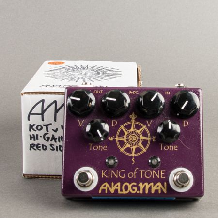 Analogman King of Tone w/ High Gain Red Side 2020's, Red thumbnail