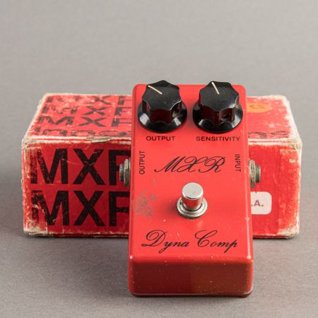 MXR MX-102 Dyna Comp Script Logo w/ Original Box 1973, Red thumbnail