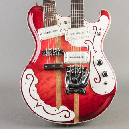 Mosrite JM-65 Double Neck 2000s, Cherry thumbnail