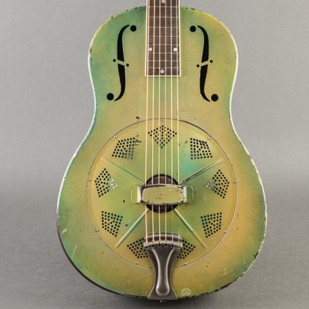 National Triolian Guitar 1930s, Pea Green Polychrome thumbnail