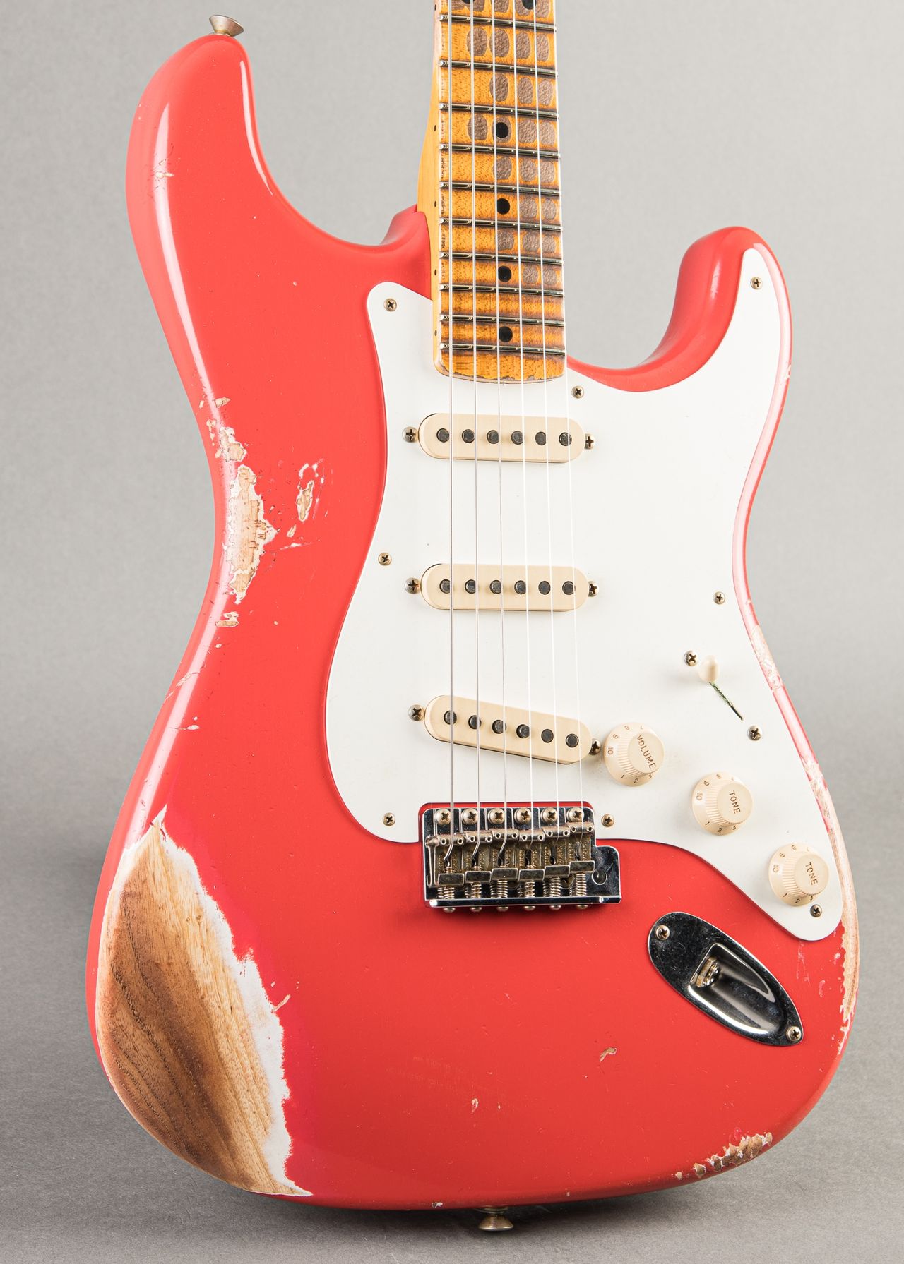 ギター FiestaRed Relic LaquerFinishStratocaster Carter Vintage - Fender Custom Shop 1957 Heavy Relic Stratocaster