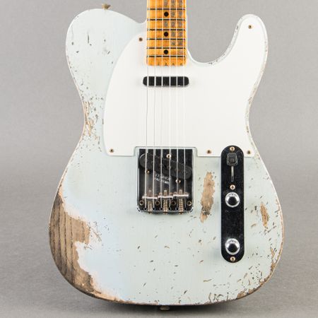 Fender Custom Shop 1957 Telecaster Super Heavy Relic 2025, Faded Aged Sonic Blue thumbnail