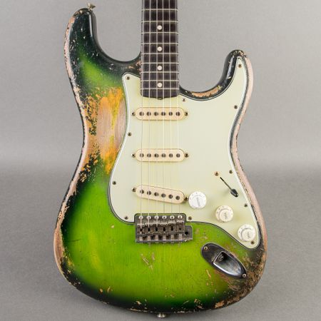 Fender Masterbuilt Van Trigt WW10 Stratocaster Heavy Relic 2023, Green Burst thumbnail