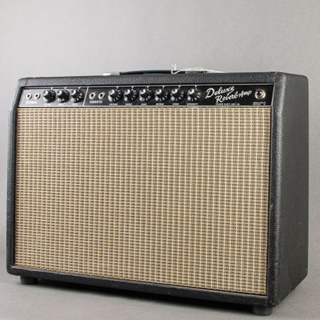Fender Pre-CBS Deluxe Reverb AB763 w/ 1x12 Silver Alnico Cab 1964, Black thumbnail