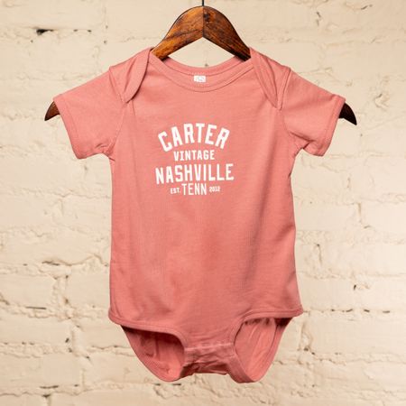Carter Vintage Pink Onesie thumbnail