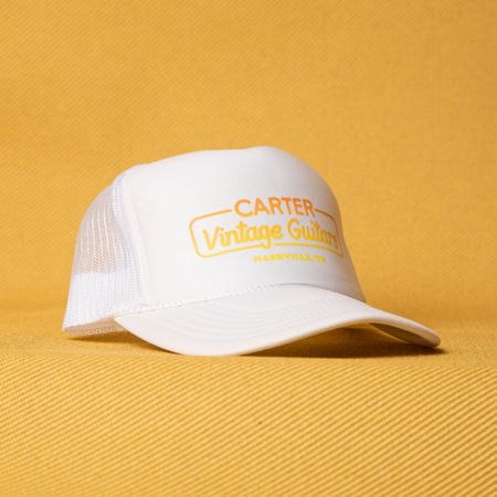 Carter Vintage White Gradient Foam Trucker Hat thumbnail