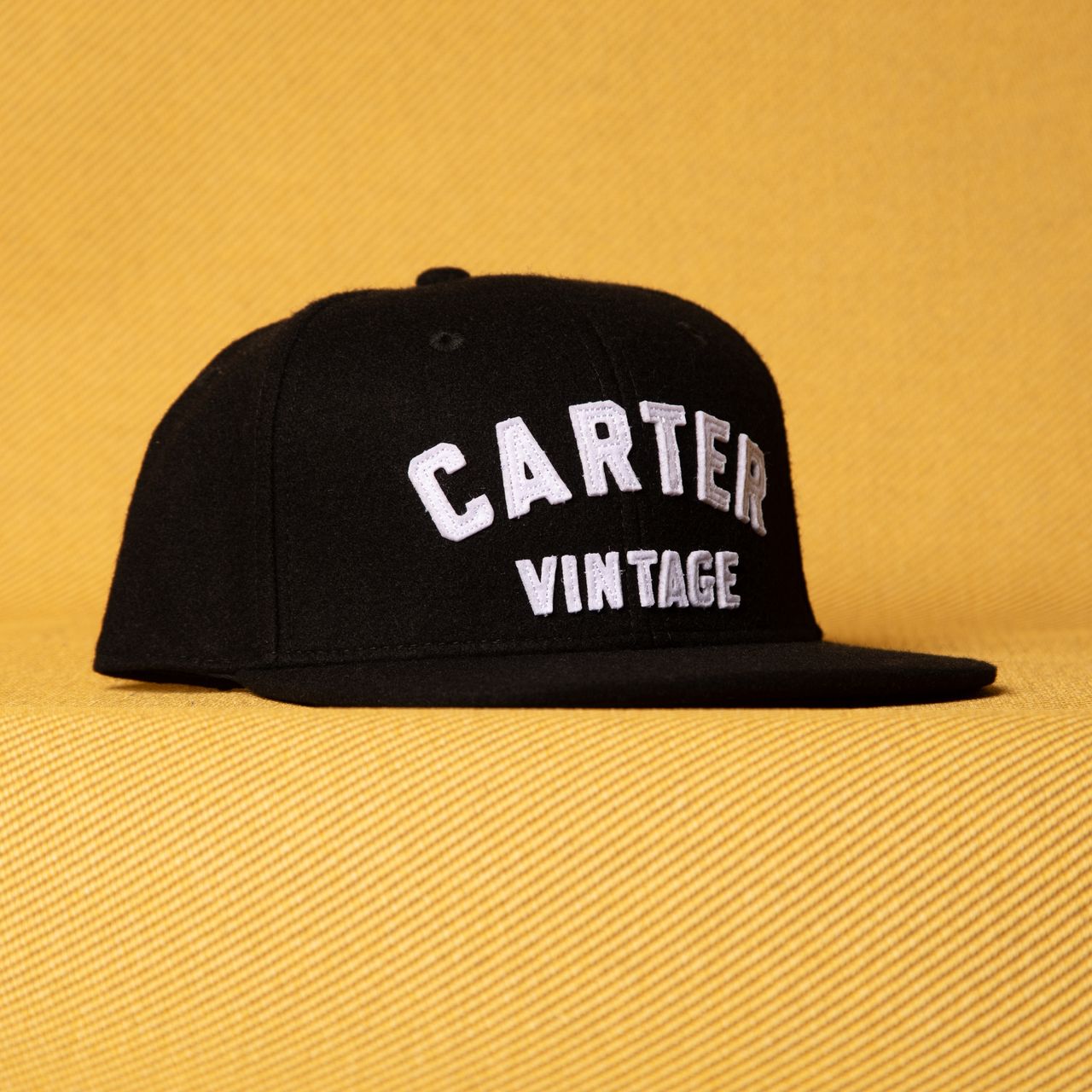 VINTAGE BLACK WOOL HAT Vintage 70s-80s Women main image 2