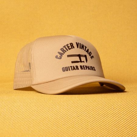 Carter Vintage Khaki Repair Foam Trucker Hat thumbnail