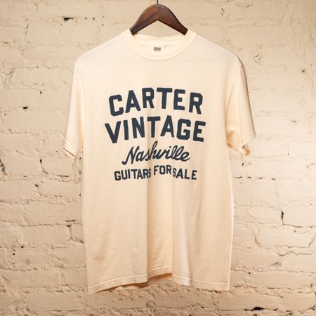 Carter Vintage Ivory "Guitars for Sale" Tee thumbnail