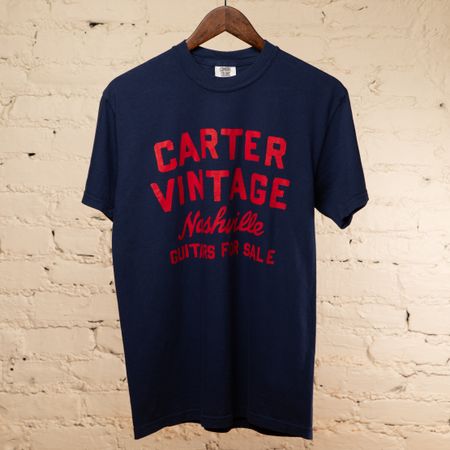 Carter Vintage Navy "Guitars For Sale" Tee thumbnail
