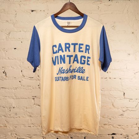Carter Vintage Blue Ringer Tee thumbnail