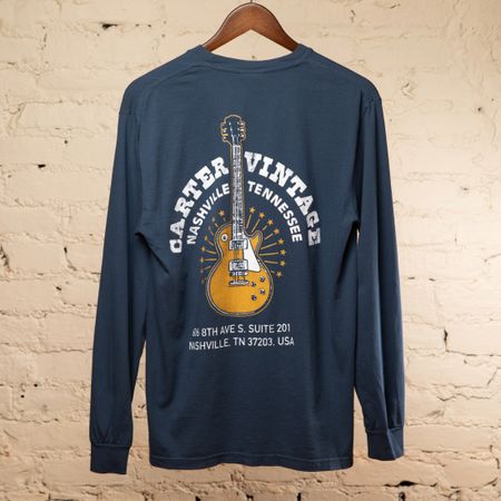 Carter Vintage Navy Festival Long Sleeve Shirt thumbnail