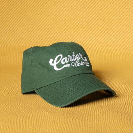 Carter Vintage Green Cursive Dad Hat thumbnail