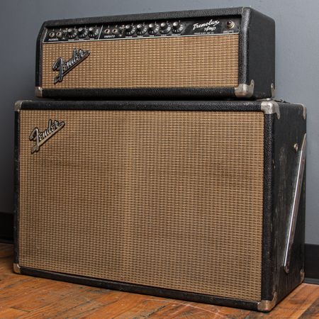Fender Pre-CBS Tremolux AB763 Head and 2x10 Cabinet 1965, Black thumbnail