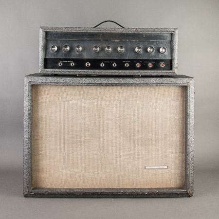 Silvertone 1484 Twin-Twelve Head w/ 2x12 Cab 1966, Grey thumbnail