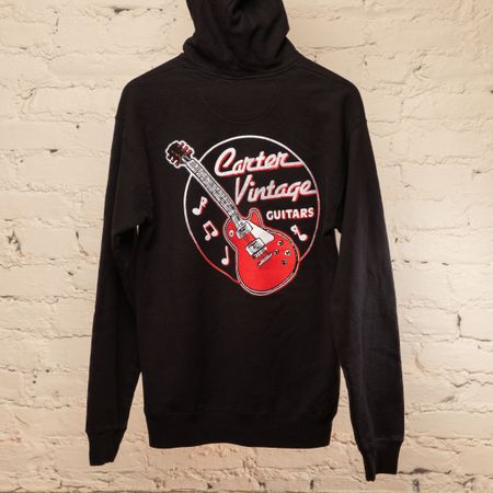 Carter Vintage Black Guitar Hoodie thumbnail