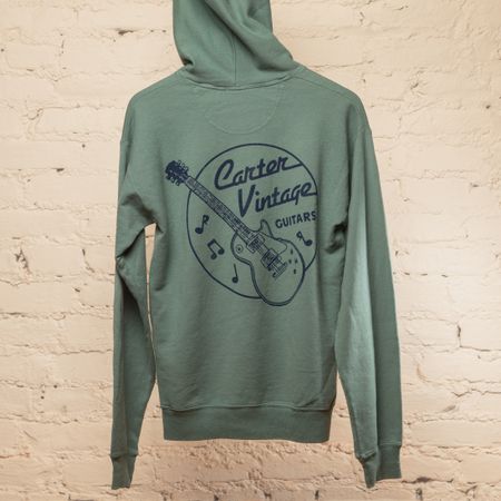 Carter Vintage Green Guitar Hoodie thumbnail