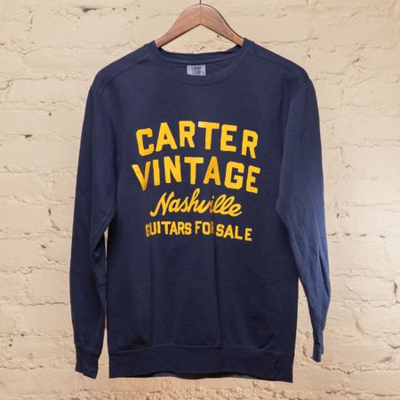Carter Vintage Navy "Guitars For Sale" Crewneck thumbnail