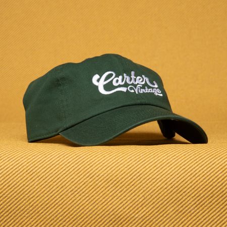 Carter Vintage Green Cursive Dad Hat thumbnail