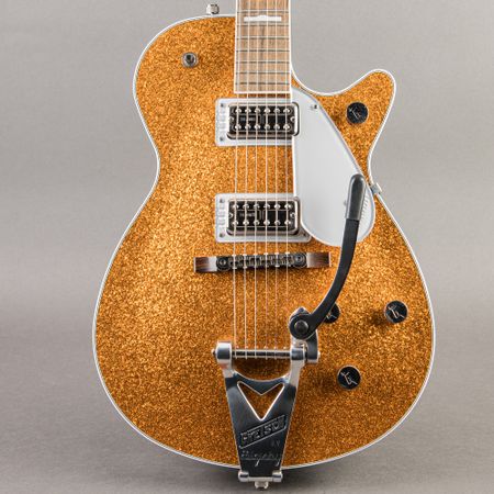 Gretsch G6129T-89 Vintage Select '89 Sparkle Jet with Bigsby 2021, Gold Sparkle thumbnail