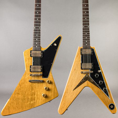 Gibson Custom Shop Korina '58 Flying V & Explorer 2022, Natural thumbnail