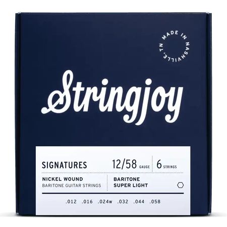 Stringjoy Signatures Baritone Balanced Electric Guitar Strings thumbnail