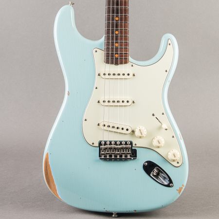 Fender Custom Shop Late '62 Stratocaster Relic 2024, Faded Daphne Blue thumbnail