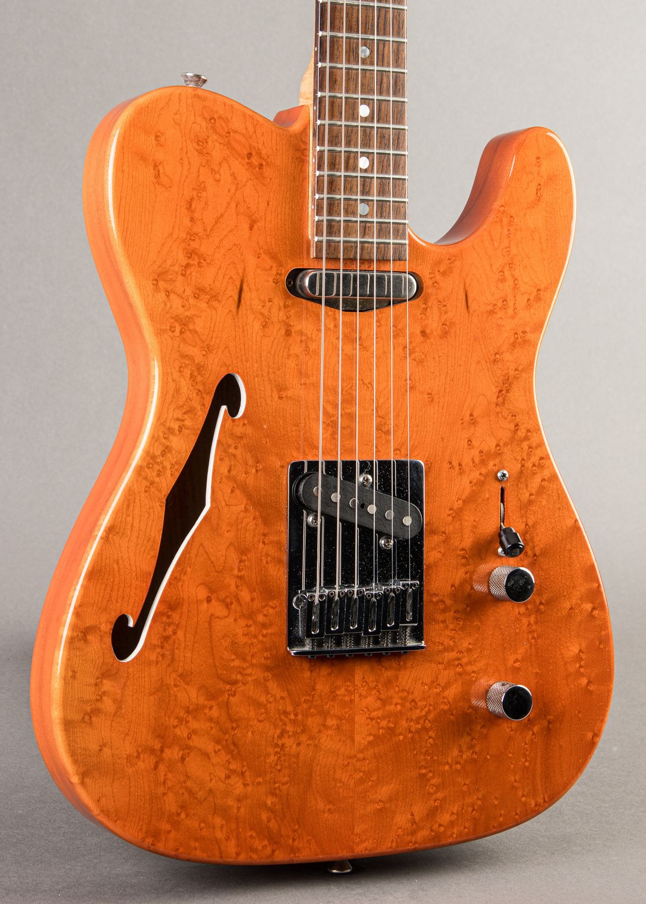 ギター Fender Warmoth Telecaster Thinline Carter Vintage - Warmoth Partscaster Thinline Tele 2000s, Trans