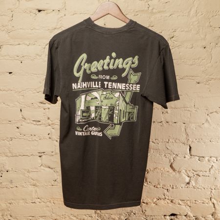 Carter Vintage Charcoal Greetings Tee thumbnail