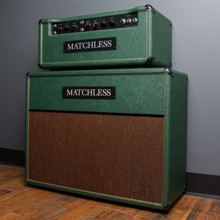 Matchless HC30 Head Sampson Era w/ 2x12 Cab 1996, Green thumbnail