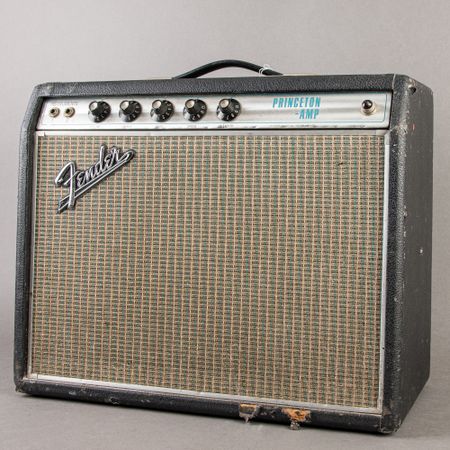 Fender Princeton Amp Drip-Edge AA964 w/ EVM-10M 1969, Black thumbnail