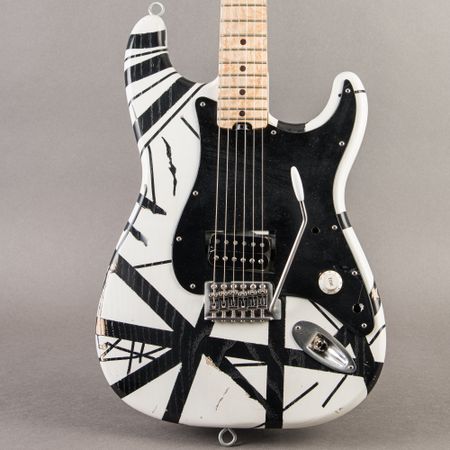 GYR Guitars EVH Frankenstrat '78 Replica 2022, Black & White thumbnail