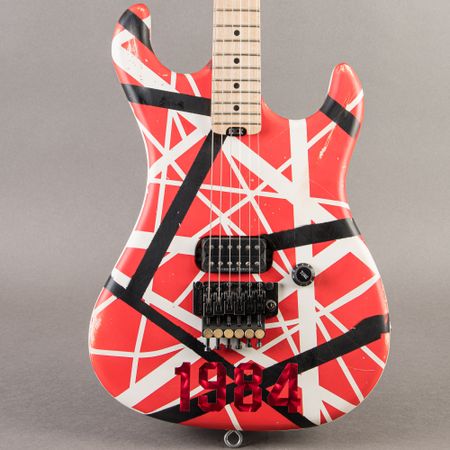 GYR Guitars Kramer EVH 1984 Replica 2024, Red, White, & Black Stripe thumbnail