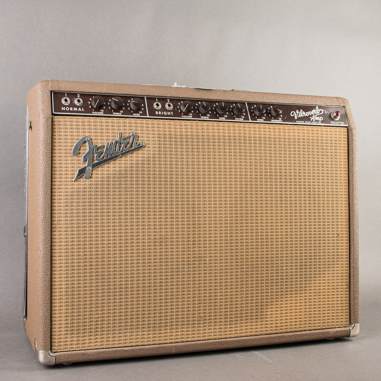 Carter Vintage - Fender Vibroverb 6G16 2x10 Combo Rare 1963, Brown